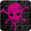 Pink Skull Go Launcher Theme