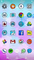 Aqua Color - Icon Pack โปสเตอร์