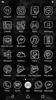 Strokes in White - IconPack imagem de tela 1