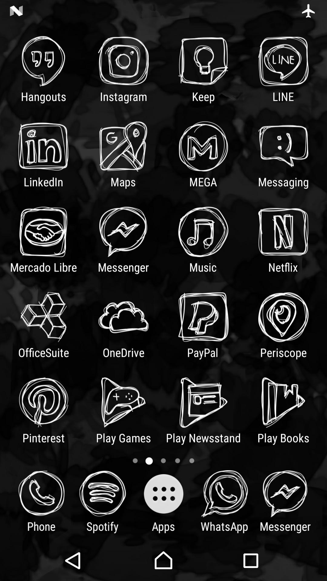 Strokes In White Iconpack For Android Apk Download