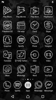 Strokes in White - IconPack imagem de tela 2