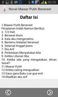 برنامه‌نما Novel Mawar Putih Beransel عکس از صفحه
