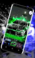 Neon Cars Lock Screen ภาพหน้าจอ 2
