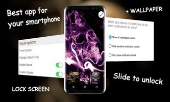 Smoke Skull Free Lock Screen পোস্টার