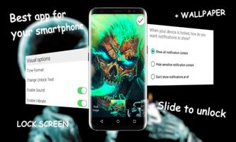 Череп HD Экран Блокировки постер