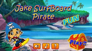 Jake SurfBoard Pirate الملصق