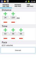Running pace calculator poster