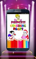 Princess Coloring Pages पोस्टर