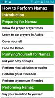 How to Perform Namaz نماز plakat