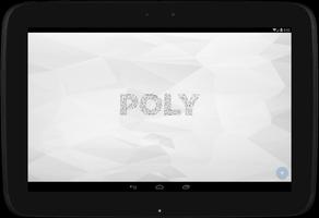Poly: polygone effet photo Affiche