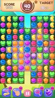 Sweet Cookies - Match 3 Games & Free Puzzle Game captura de pantalla 1