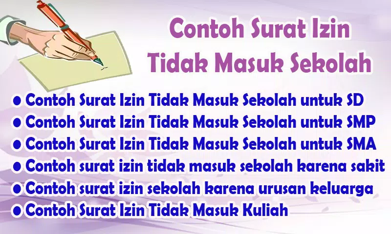 Download 75+ Contoh Surat Izin Tidak Masuk Sekolah Gratis