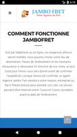 Jambo-Fret Agence de Fret screenshot 2