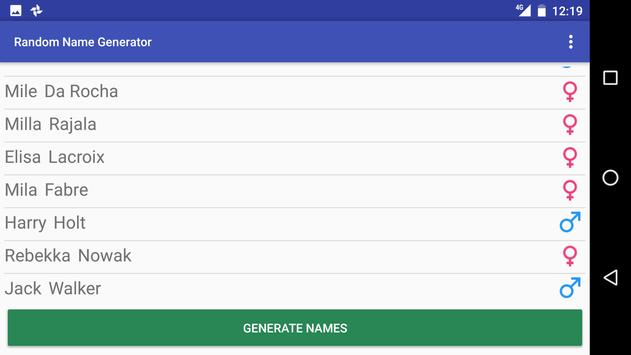 Android için Random Name Generator APK'yı İndir