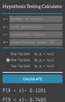 Hypothesis Testing Calculator اسکرین شاٹ 1