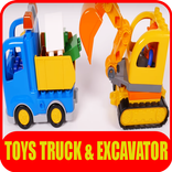 Toys Truck and Excavator Video