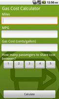 Gas/Petrol Price Calculator capture d'écran 1