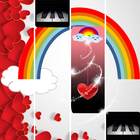 ikon Rainbow Heart Piano Tiles