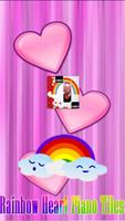 Rainbow Heart Piano Tiles poster