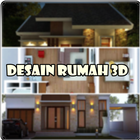 Desain Rumah 3D ไอคอน