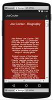 برنامه‌نما Joe Cocker Top Songs & Hits Lyrics. عکس از صفحه