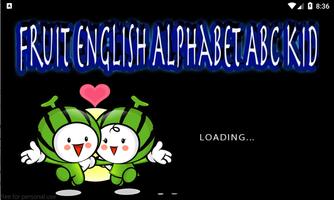 Poster Fruit English Alphabet ABC Kid