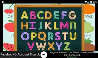 Fruit English Alphabet ABC Kid capture d'écran 2