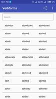 Verb forms -Complete List English Verbs Dictionary تصوير الشاشة 3