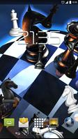 Black and White Chess Pieces poster