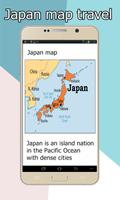 Japan map travel Affiche