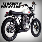 japstlyle motorbike custom icône