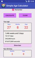 Simple Age Calculator syot layar 1