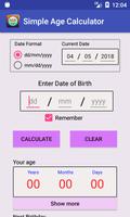 Simple Age Calculator syot layar 3