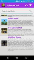 Golem Mod For MCPE` screenshot 1