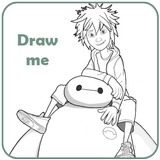 How to draw : Big Hero 6 ícone
