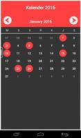 Kalender 2016 Indonesia Affiche