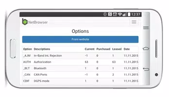 JAVAD NetBrowser capture d'écran 5