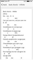 Lyric and Chord Korean Song Infinite captura de pantalla 3