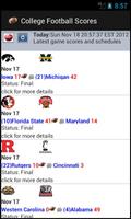 College Football Scores (NCAA) Affiche