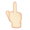 Middle Finger Emoji Free ไอคอน