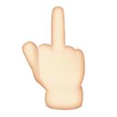 Middle Finger Emoji Free-icoon
