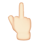 Middle Finger Emoji Free иконка