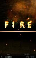 Name Text Fire FREE poster