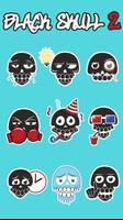 Keyboard Sticker Black Skull Ⅱ capture d'écran 1