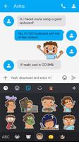 GO Keyboard Sticker Garry screenshot 3