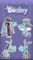 GO Keyboard Sticker Donkey poster