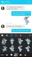 GO Keyboard Sticker Donkey screenshot 2