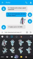 GO Keyboard Sticker Donkey screenshot 3