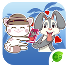 Keyboard Sticker Kitty N Bunny icon