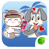 Keyboard Sticker Kitty N Bunny icon